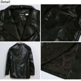 冬新作 PUレザー テーラードジャケット海外コーデ | ShopNikoNiko | 詳細画像17 
