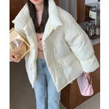 ホワイト | 冬新作 トグルボタン スタンドカラー | ShopNikoNiko