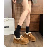 冬新作 フェイクムートン ベルトデザイン | ShopNikoNiko | 詳細画像6 