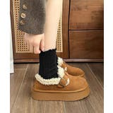 冬新作 フェイクムートン ベルトデザイン | ShopNikoNiko | 詳細画像7 