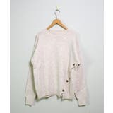 冬新作 サイドボタンデザイン アシンメトリー | ShopNikoNiko | 詳細画像7 