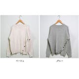 冬新作 サイドボタンデザイン アシンメトリー | ShopNikoNiko | 詳細画像2 