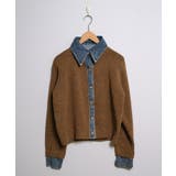 冬新作 デニムドッキング ニットカーディガントップス | ShopNikoNiko | 詳細画像15 