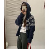 冬新作 ノルディック柄 ダブルジップアップ | ShopNikoNiko | 詳細画像7 