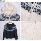 冬新作 ノルディック柄 ダブルジップアップ | ShopNikoNiko | 詳細画像20 