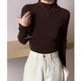 ブラウン | 冬新作 ベーシック ハイネック | ShopNikoNiko