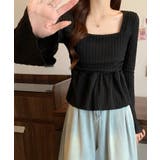 冬新作 スクエアネック ショート丈 | ShopNikoNiko | 詳細画像5 