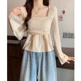 ホワイト | 冬新作 スクエアネック ショート丈 | ShopNikoNiko