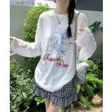 冬新作 フラワープリント シアーオーバートップス | ShopNikoNiko | 詳細画像4 