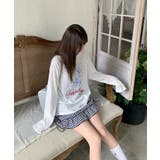 冬新作 フラワープリント シアーオーバートップス | ShopNikoNiko | 詳細画像5 