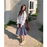 冬新作 フラワープリント シアーオーバートップス | ShopNikoNiko | 詳細画像10 