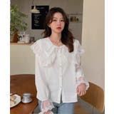 冬新作 ビックレースカラー フリル袖 | ShopNikoNiko | 詳細画像6 