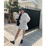 冬新作 ワンポイントリボン刺繍 袖レースライン | ShopNikoNiko | 詳細画像4 