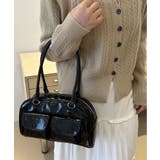 冬新作 フロントダブルポケット ボストンバッグ韓国バッグ | ShopNikoNiko | 詳細画像7 