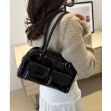 冬新作 フロントダブルポケット ボストンバッグ韓国バッグ | ShopNikoNiko | 詳細画像8 