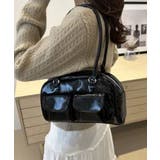 冬新作 フロントダブルポケット ボストンバッグ韓国バッグ | ShopNikoNiko | 詳細画像9 