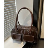 冬新作 フロントダブルポケット ボストンバッグ韓国バッグ | ShopNikoNiko | 詳細画像14 