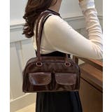 冬新作 フロントダブルポケット ボストンバッグ韓国バッグ | ShopNikoNiko | 詳細画像15 