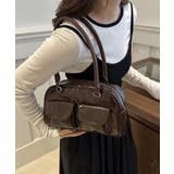 冬新作 フロントダブルポケット ボストンバッグ韓国バッグ | ShopNikoNiko | 詳細画像16 