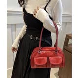 冬新作 フロントダブルポケット ボストンバッグ韓国バッグ | ShopNikoNiko | 詳細画像19 