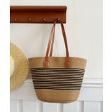 ブラウン | 冬新作 PUレザーハンドル ストロー編み | ShopNikoNiko