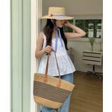 冬新作 PUレザーハンドル ストロー編み | ShopNikoNiko | 詳細画像8 