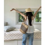 冬新作 PUレザーハンドル ストロー編み | ShopNikoNiko | 詳細画像12 