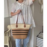 冬新作 PUレザーハンドル ストロー編み | ShopNikoNiko | 詳細画像15 