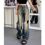 冬新作 ウォッシュ加工 カットアウト | ShopNikoNiko | 詳細画像4 