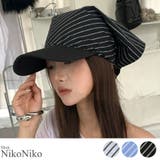 春新作 ストライプ柄 スカーフキャップライブ参戦 | ShopNikoNiko | 詳細画像1