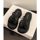 ブラック | 夏新作 リボンモチーフ PUレザー | ShopNikoNiko