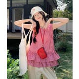 冬新作 ギンガムチェック ティアードフリル | ShopNikoNiko | 詳細画像14 