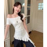 冬新作 ワンショルダー アシメフリル | ShopNikoNiko | 詳細画像4