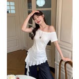 冬新作 ワンショルダー アシメフリル | ShopNikoNiko | 詳細画像5 