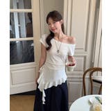 冬新作 ワンショルダー アシメフリル | ShopNikoNiko | 詳細画像6 
