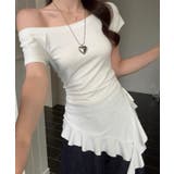 冬新作 ワンショルダー アシメフリル | ShopNikoNiko | 詳細画像7
