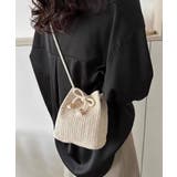 ホワイト | 夏新作 ロープショルダー ストロー | ShopNikoNiko