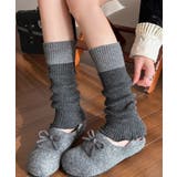 ダークグレー | 冬新作 配色カラー リブニット | ShopNikoNiko