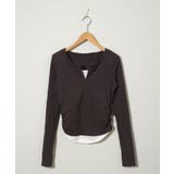 春新作 レイヤード風 フィンガーホール付き | ShopNikoNiko | 詳細画像9 