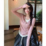 春新作 レイヤード風 ヘンリーネック | ShopNikoNiko | 詳細画像11 