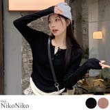 春新作 レイヤード風 ヘンリーネック | ShopNikoNiko | 詳細画像1 