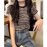 ブラック | 夏新作 ボーダー柄 スリムフィット | ShopNikoNiko