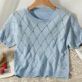 ラインストーン付 ニット メッシュ | shoppinggo | 詳細画像6 