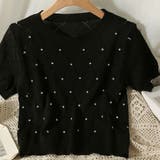 ラインストーン付 ニット メッシュ | shoppinggo | 詳細画像9 