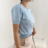 ラインストーン付 ニット メッシュ | shoppinggo | 詳細画像13 