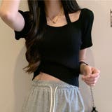 ブラック | サマーニット レディース トップス | shoppinggo