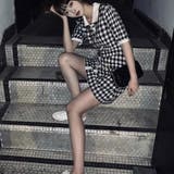 韓国風 ニットワンピース ミニ丈 | shoppinggo | 詳細画像6 