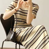 ニットワンピース ボーダー柄 ロング丈 | shoppinggo | 詳細画像14