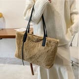 ベージュ | トートバッグ ファーバッグ ふわふわ | shoppinggo