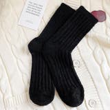 ブラック | 冷えとり靴下 クルーソックス 暖かい | shoppinggo